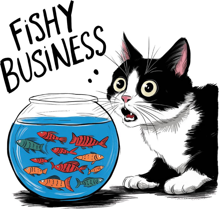 Fishy Business - Ready To Press DTF Transfers - Buy Bulk DTF