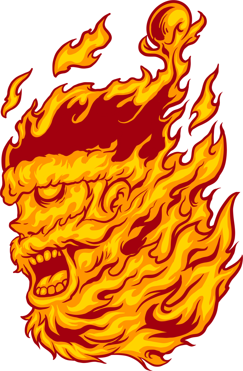 FLAME OF SANTA Ready To Press DTF Transfer - Buy Bulk DTF