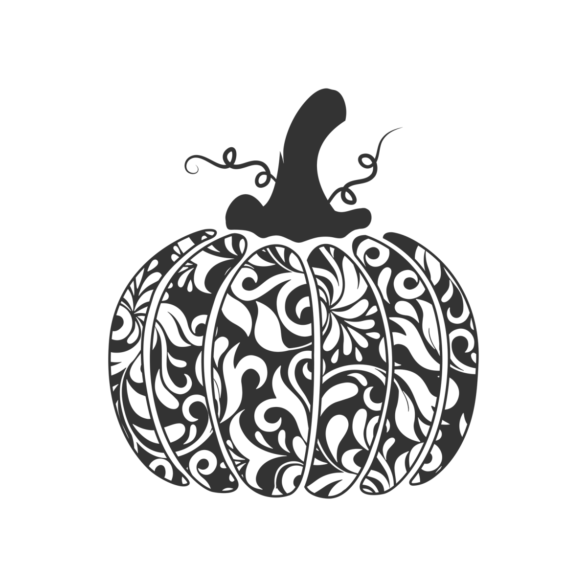 Floral Pumpkin - Ready To Press DTF Transfers - Buy Bulk DTF