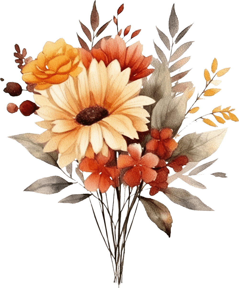 Flower Bouquet 04 - Ready To Press DTF Transfers - Buy Bulk DTF