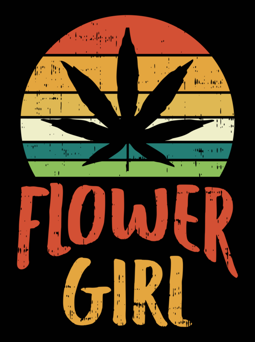 Flower Girl Weed Retro 420 Ready To Press DTF Transfer - Buy Bulk DTF