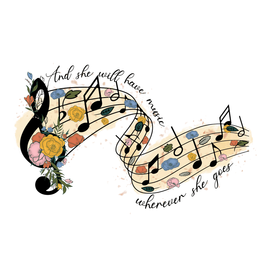 Flower Power Tunes - Ready To Press DTF Transfers - Buy Bulk DTF