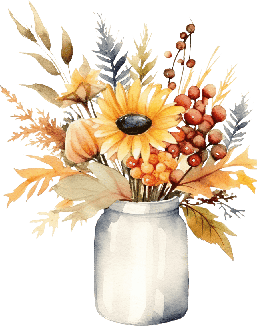 Flower Vase - Ready To Press DTF Transfers - Buy Bulk DTF