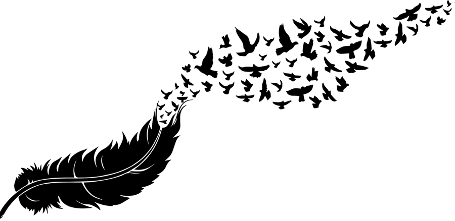 Fluttering Feathers UV DTF Libbey Glass Wrap - Buy Bulk DTF