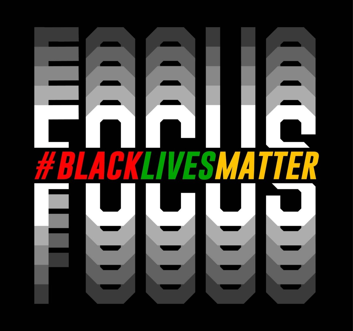 Focus Black Lives Matter - Ready To Press DTF Transfer - Buy Bulk DTF