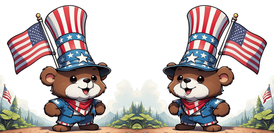 Fourth of July Elegance UV DTF Libbey Glass Wrap - Buy Bulk DTF