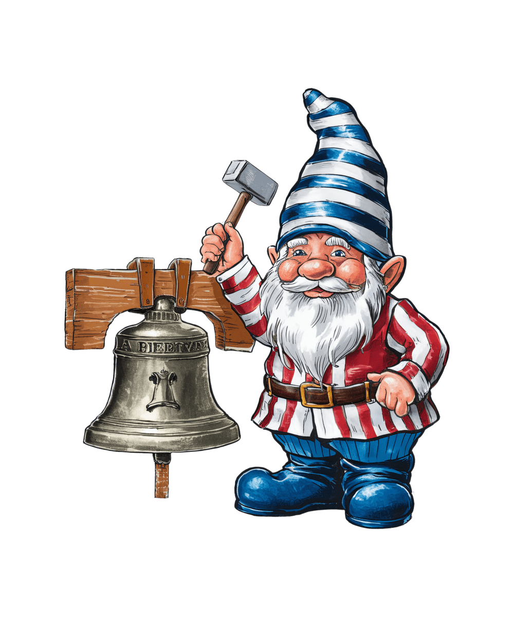 Fourth of July Gnome Celebration - Ready To Print DTF Transfers - Buy Bulk DTF