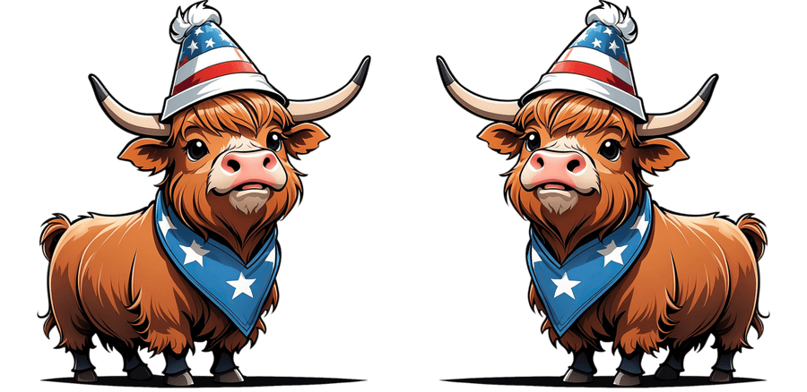 Freedom & Stars Showcase UV DTF Libbey Glass Wrap - Buy Bulk DTF