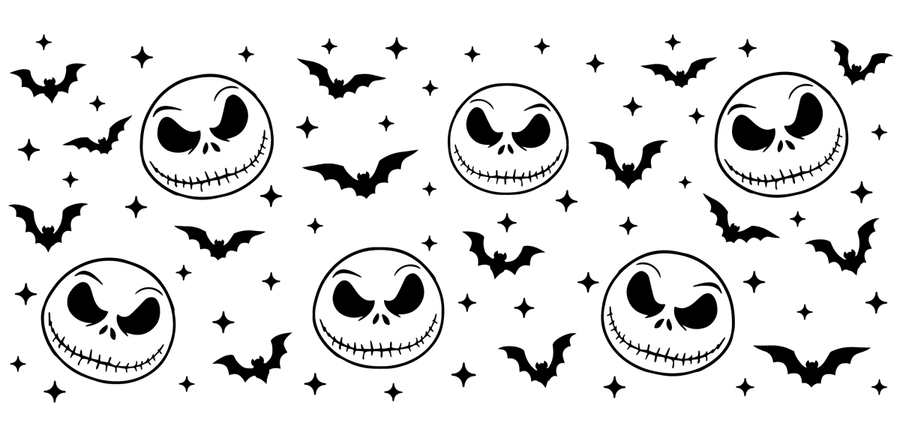 Frightful Fancies Series - UV DTF Libbey Glass Wrap - Buy Bulk DTF