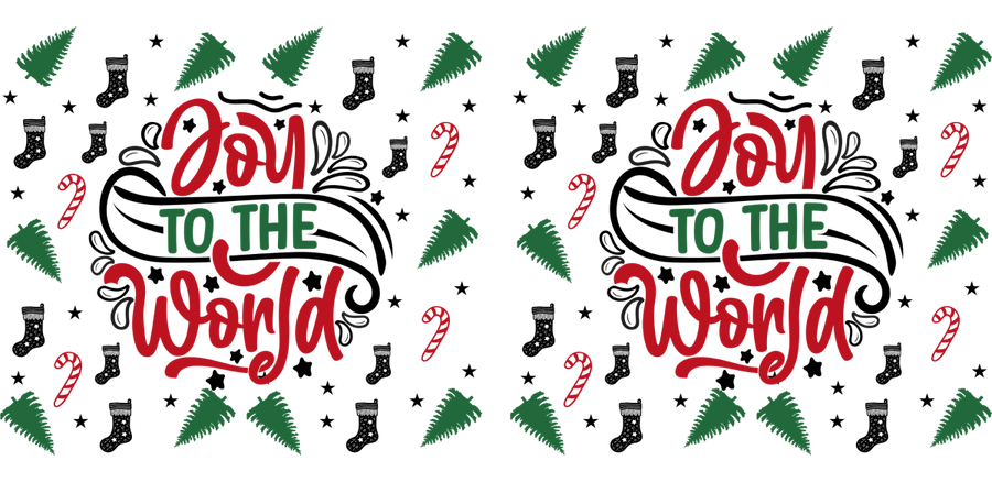 Frosty Cheer Collection UV DTF Libbey Glass Wrap - Buy Bulk DTF