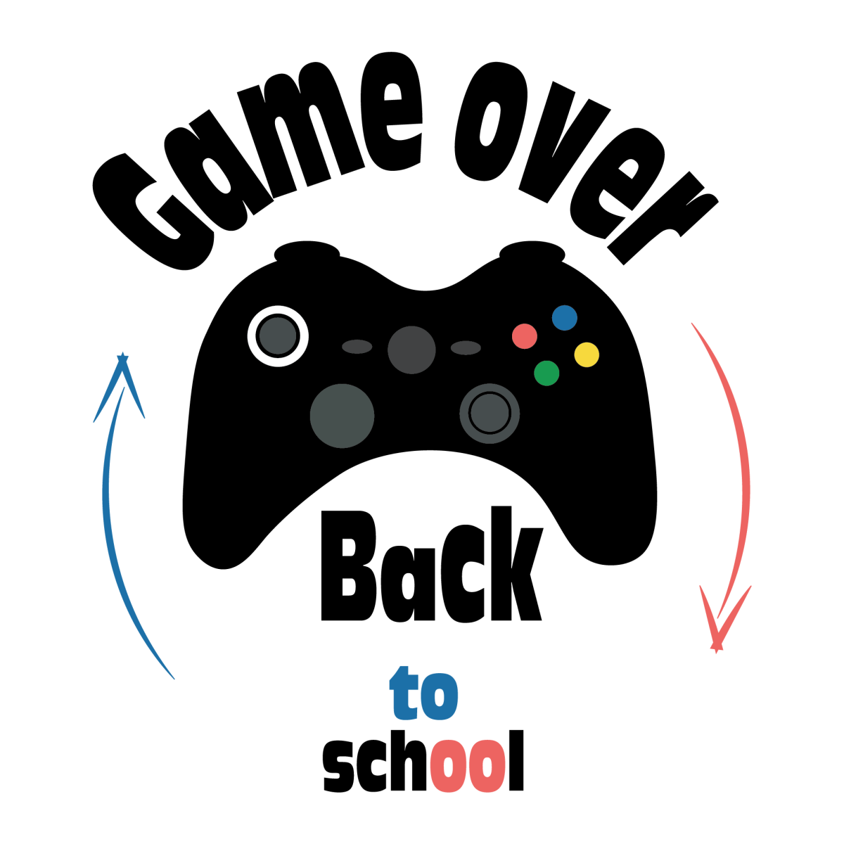 Game Over Back To School 2 - Ready To Press DTF Transfers - Buy Bulk DTF