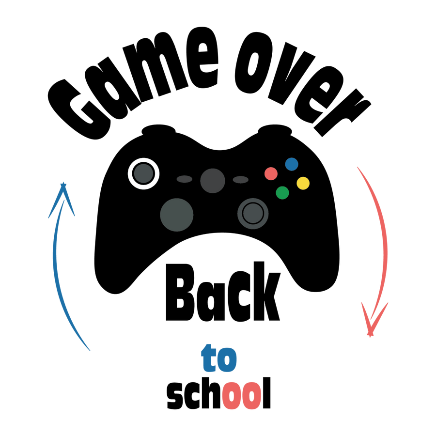 Game Over Back To School 2 - Ready To Press DTF Transfers - Buy Bulk DTF