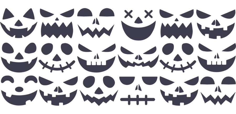 Ghost Face - UV DTF Libbey Glass Wrap - Buy Bulk DTF