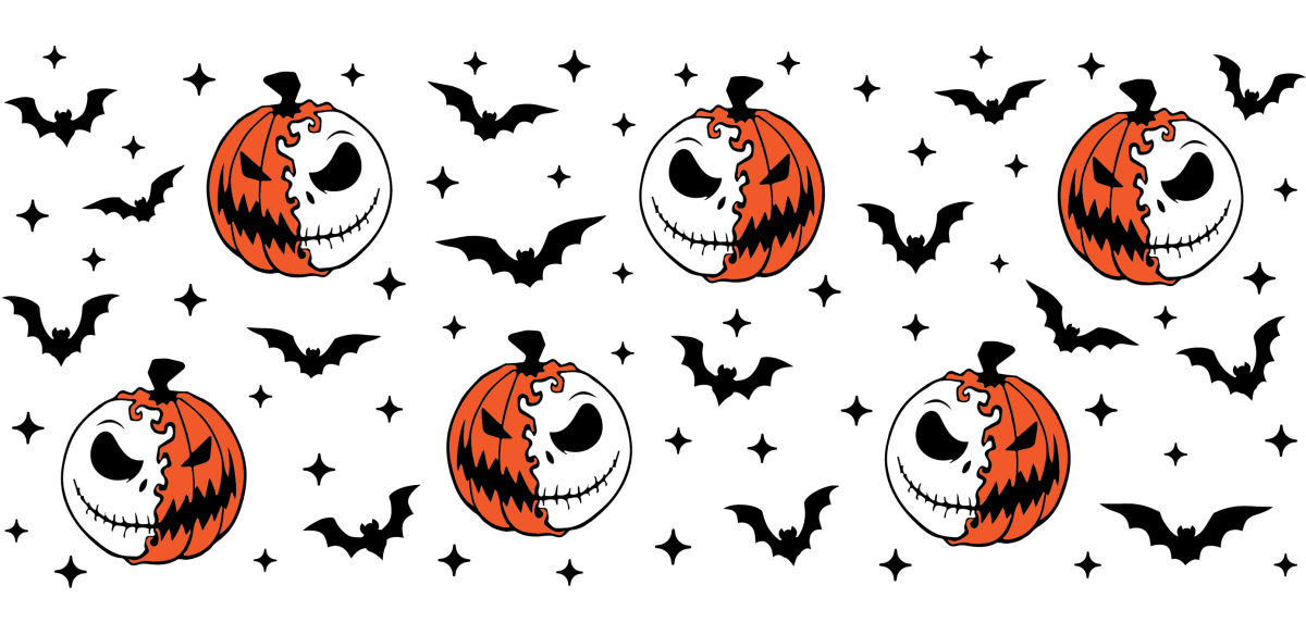 Ghoulish Glamour Series - UV DTF Libbey Glass Wrap - Buy Bulk DTF