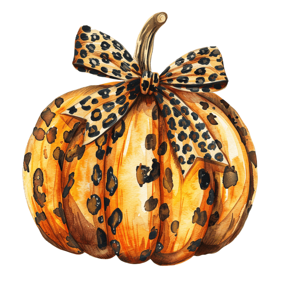 Glitter Pumpkin Bow - Ready To Press DTF Transfers - Buy Bulk DTF