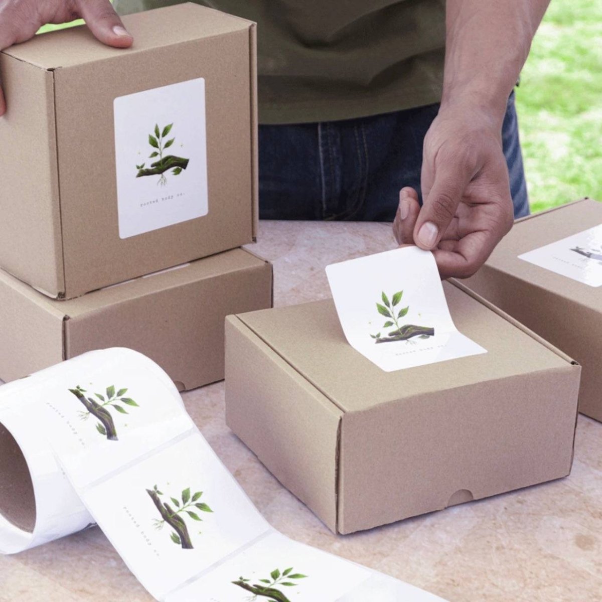 Glossy Square Sticker Label Rolls - Buy Bulk DTF