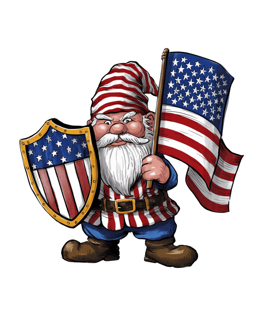 Gnome of Freedom - Ready To Print DTF Transfers - Buy Bulk DTF