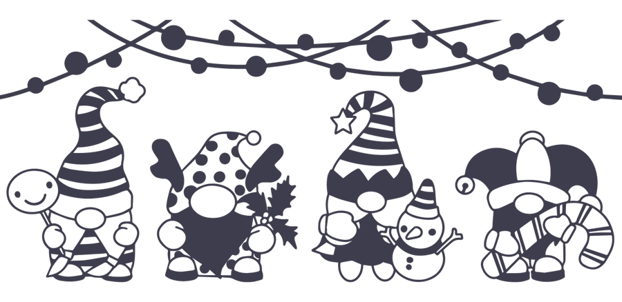 Gnome Party UV DTF Libbey Glass Wrap - Buy Bulk DTF