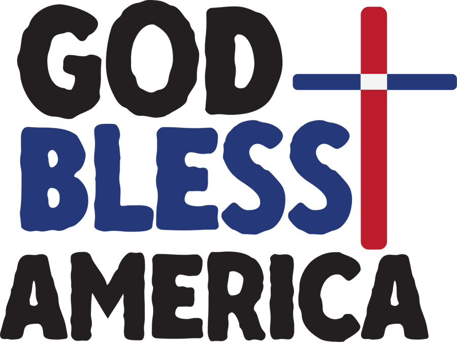 God Bless America - 1111 Ready to Press DTF Transfer - Buy Bulk DTF