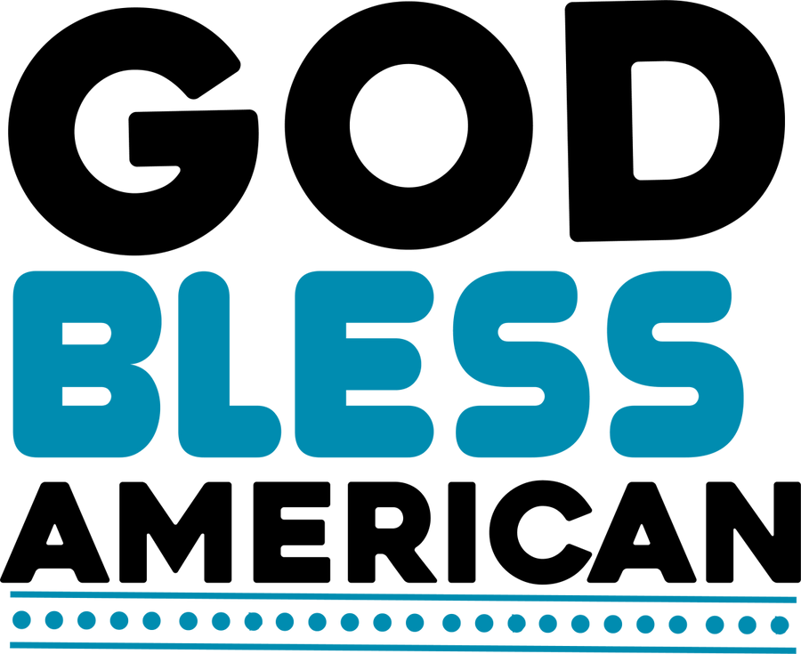 God Bless America - 1112 Ready to Press DTF Transfer - Buy Bulk DTF
