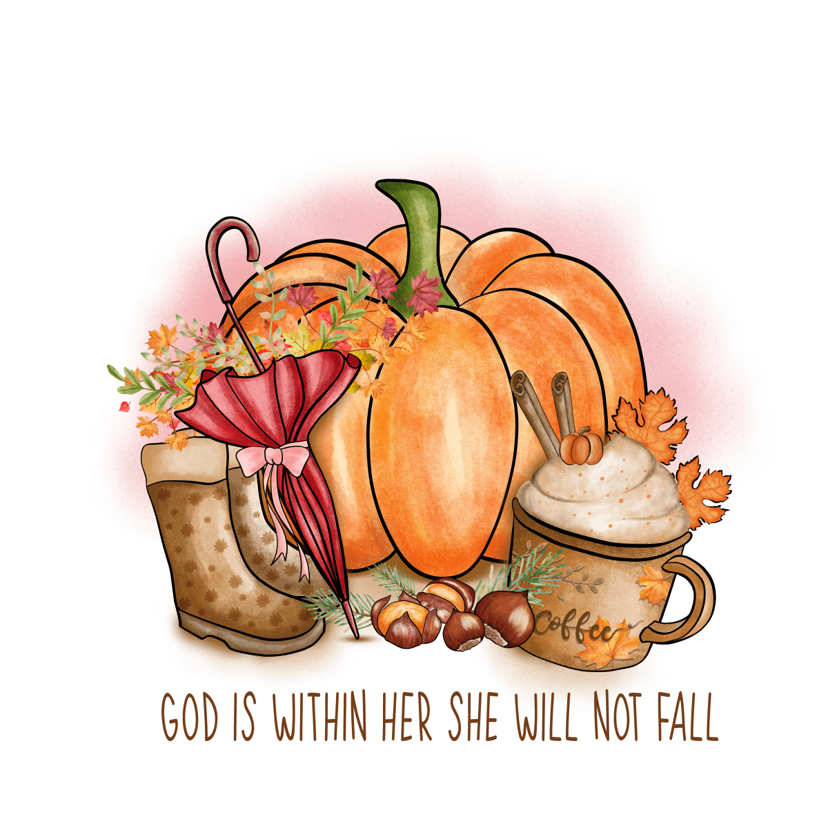 God Is Within Her She Will Not Fall - Ready To Press DTF Transfer - Buy Bulk DTF