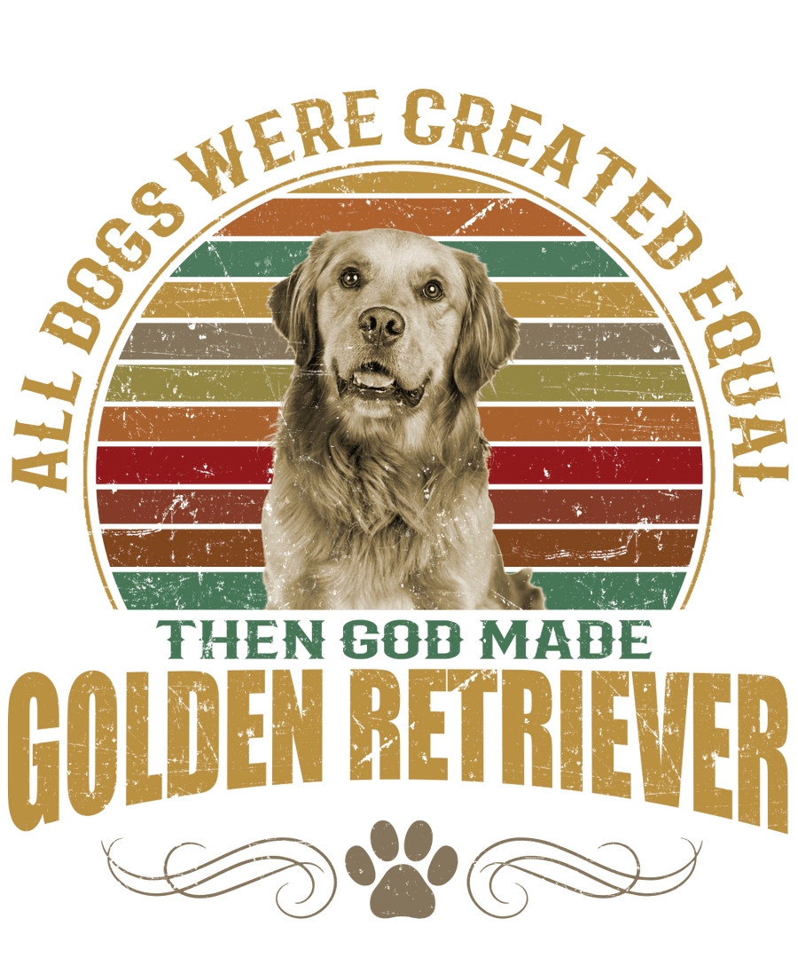 Golden Retriever Dog Lover Ready To Press DTF Transfer - Buy Bulk DTF