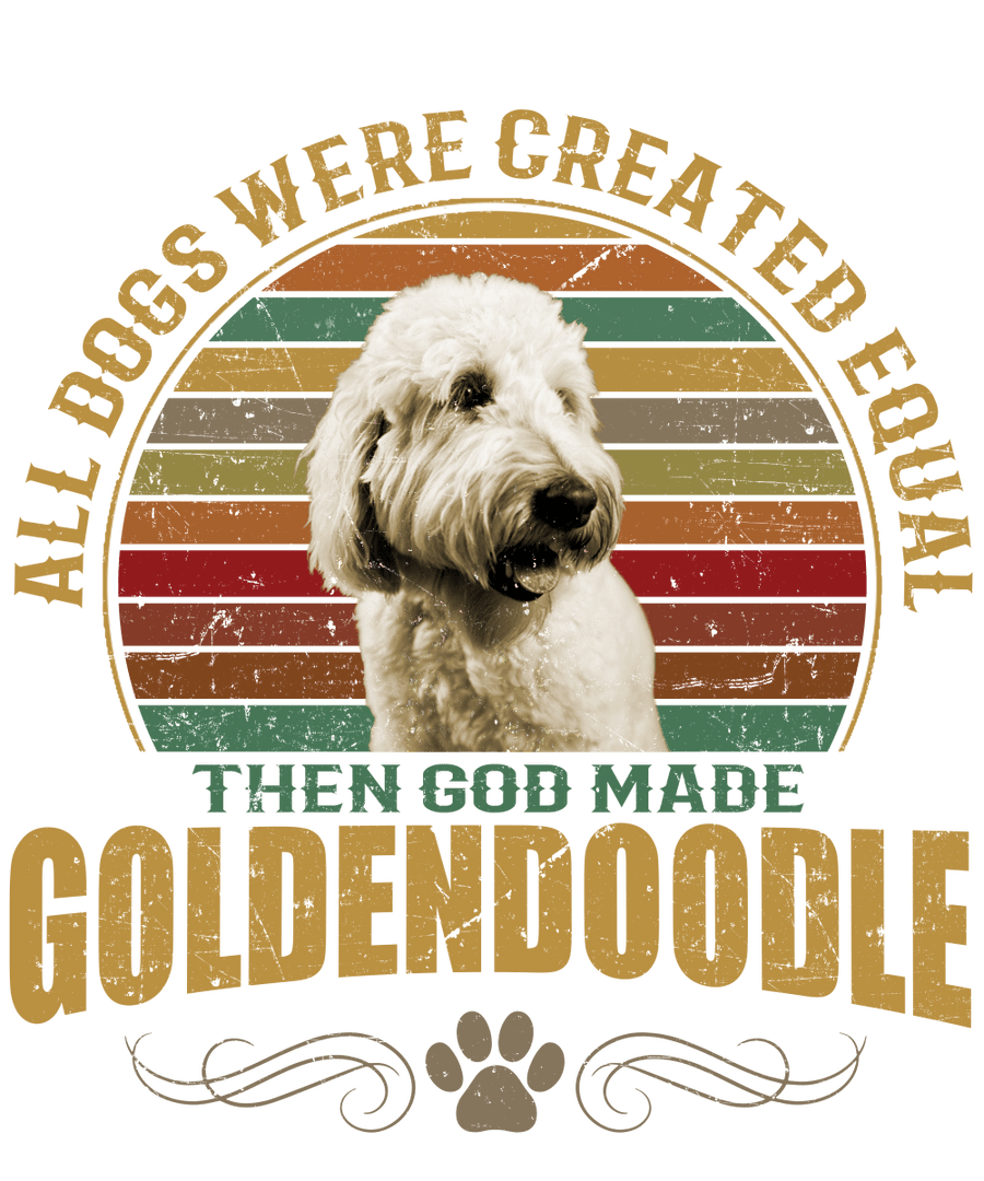 Goldendoodle Dog Lover Unisex Men’s T-Shirt Ready To Press DTF Transfer - Buy Bulk DTF