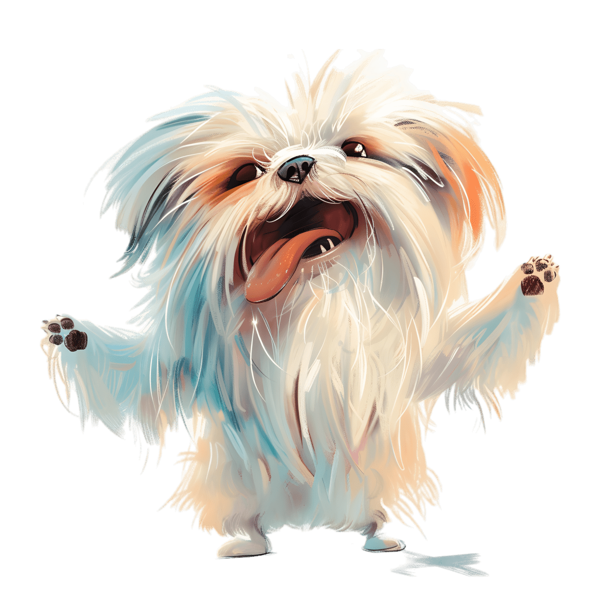Goofy Shih Tzu - Ready To Press DTF Transfers - Buy Bulk DTF