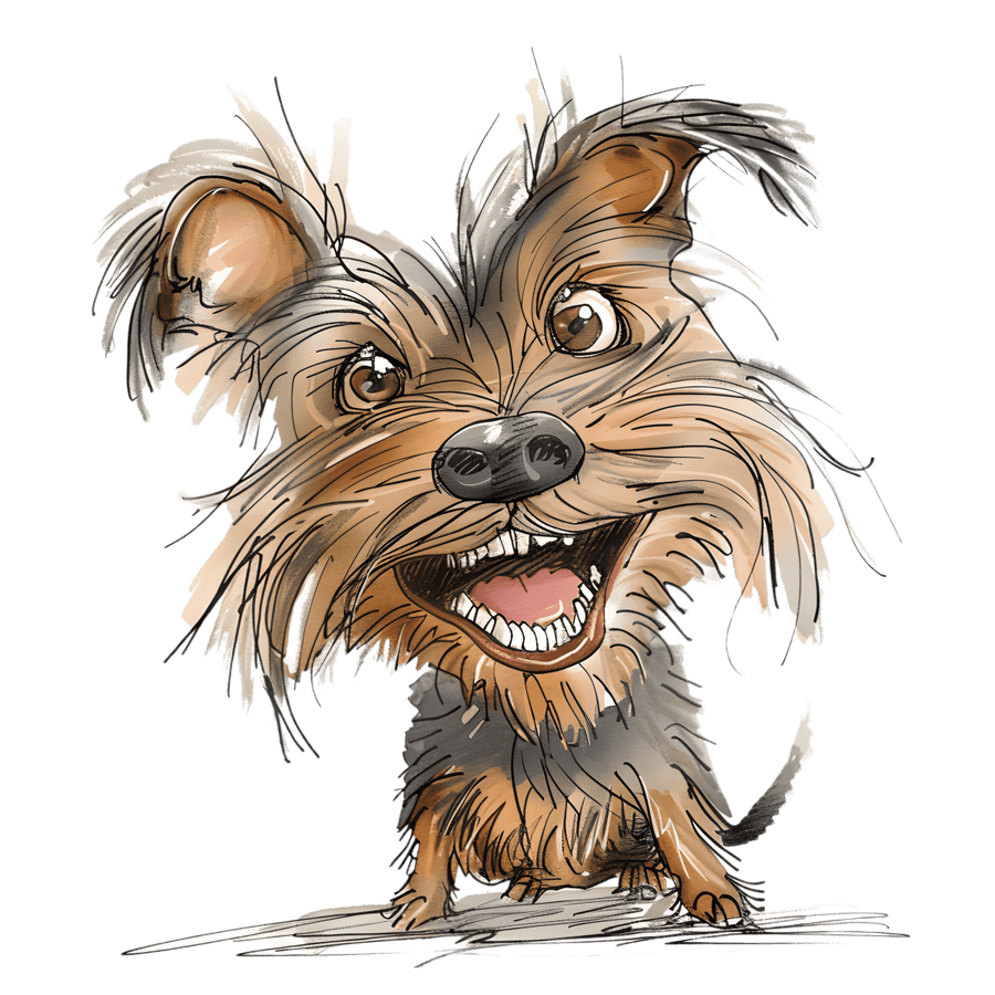 Goofy Yorkie - Ready To Press DTF Transfers - Buy Bulk DTF