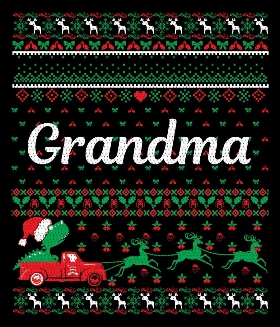 Grandma Christmas Ugly Sweater Party Ready To Press DTF Transfer - Buy Bulk DTF