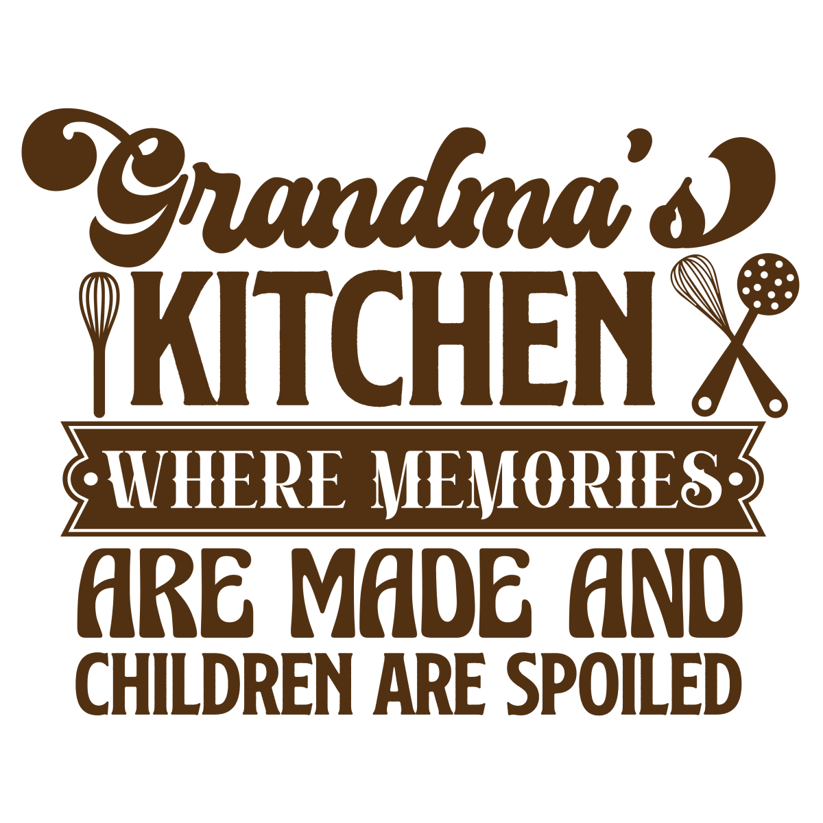 Grandma_s Kitchen Where Memories Are Made And Children Are Spoiled - Ready To Press DTF Transfers - Buy Bulk DTF