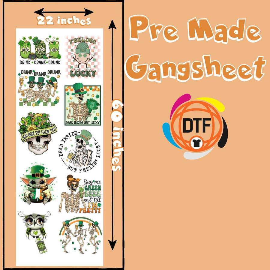 Green Glee Set Premade DTF Gangsheet - Buy Bulk DTF