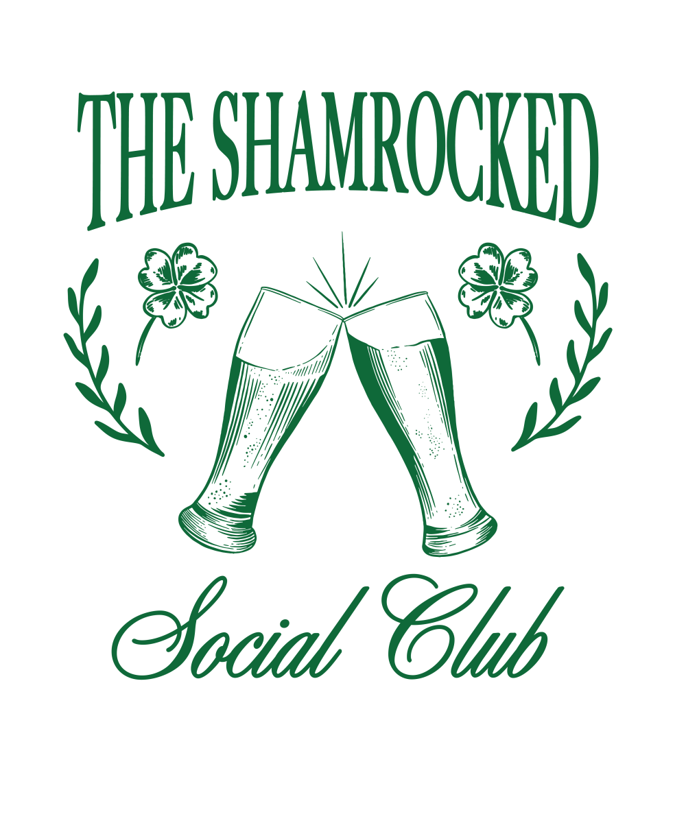Green The Shamrocked Social Club - Ready To Press DTF Transfers - Buy Bulk DTF