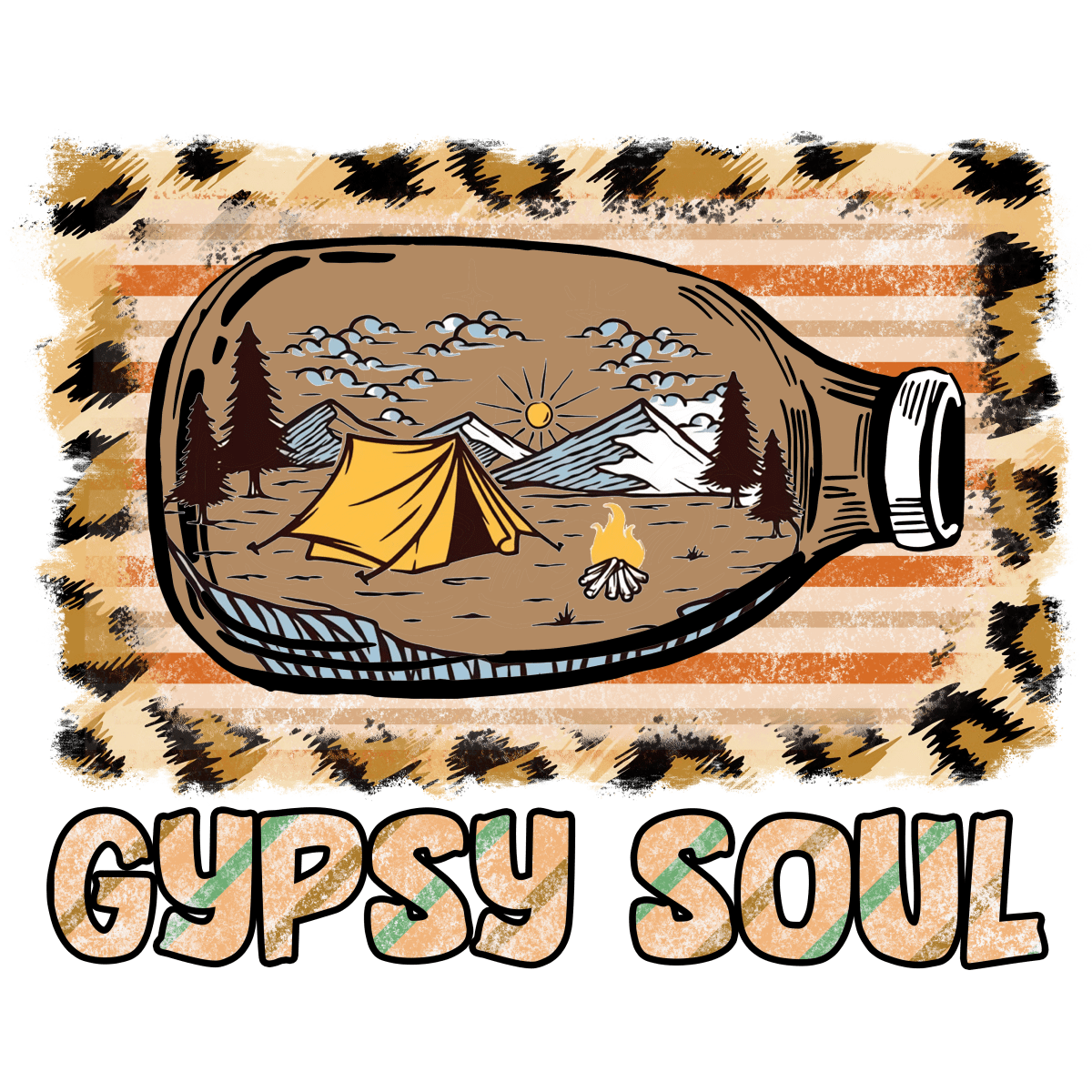 Gypsy - Soul - Camping - Ready To Press DTF Transfers - Buy Bulk DTF