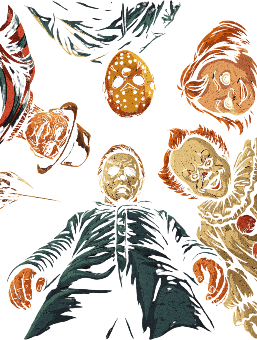 Halftone Retro Halloween Ready to Press DTF Transfer - Buy Bulk DTF