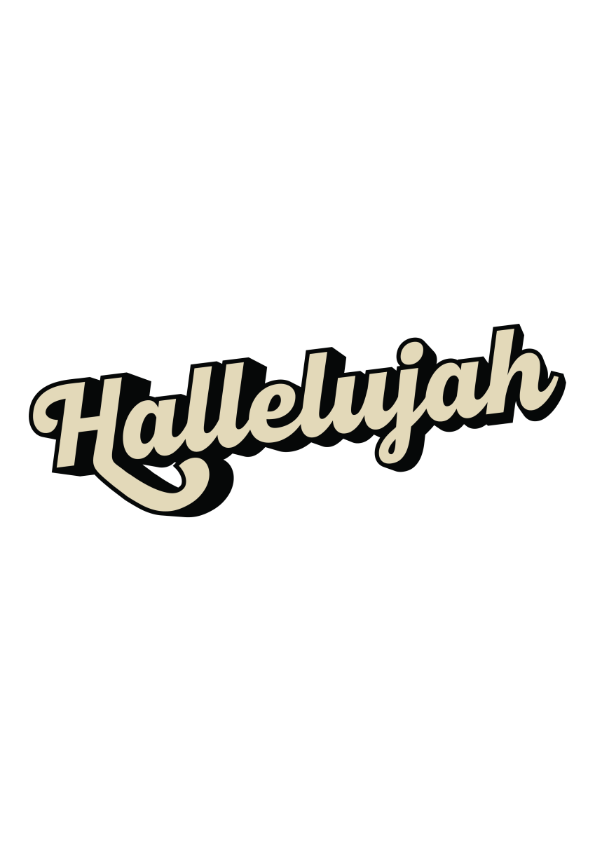 Hallelujah Ready To Press DTF Transfer - Buy Bulk DTF