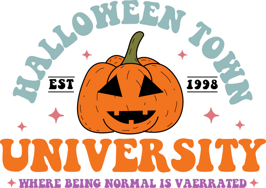 Halloween Town University Ready To Press DTF Transfer - Buy Bulk DTF
