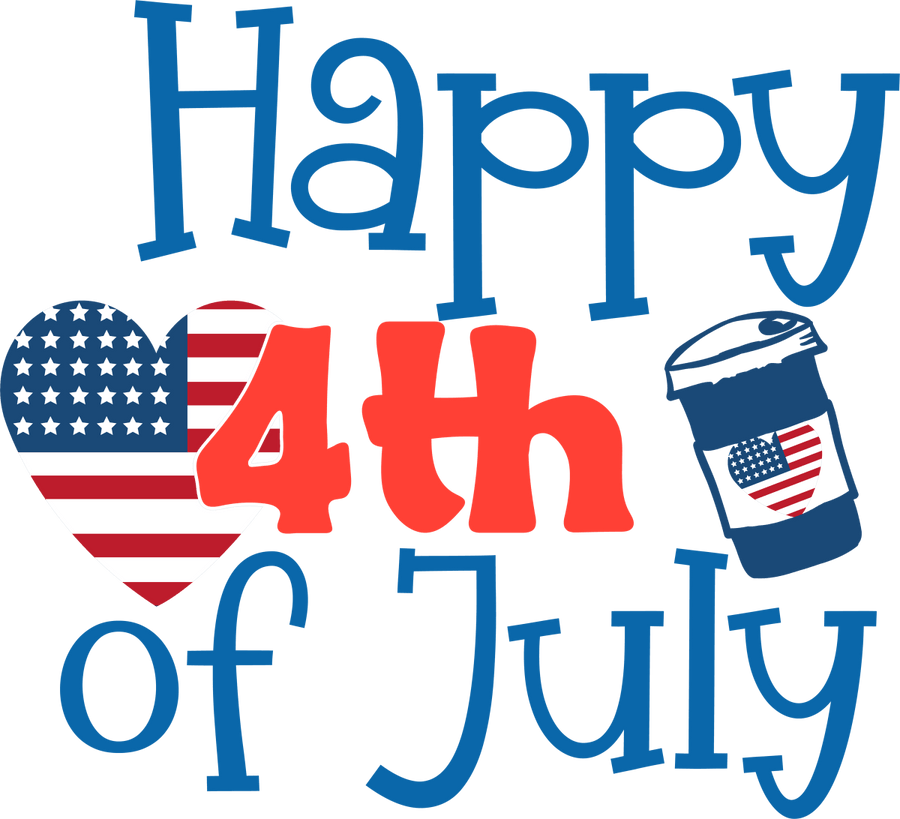 Happy 4th Of July - 1115 Ready to Press DTF Transfer - Buy Bulk DTF