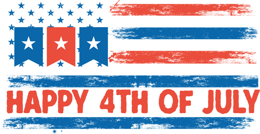 Happy 4th of July - 1120 Ready to Press DTF Transfer - Buy Bulk DTF