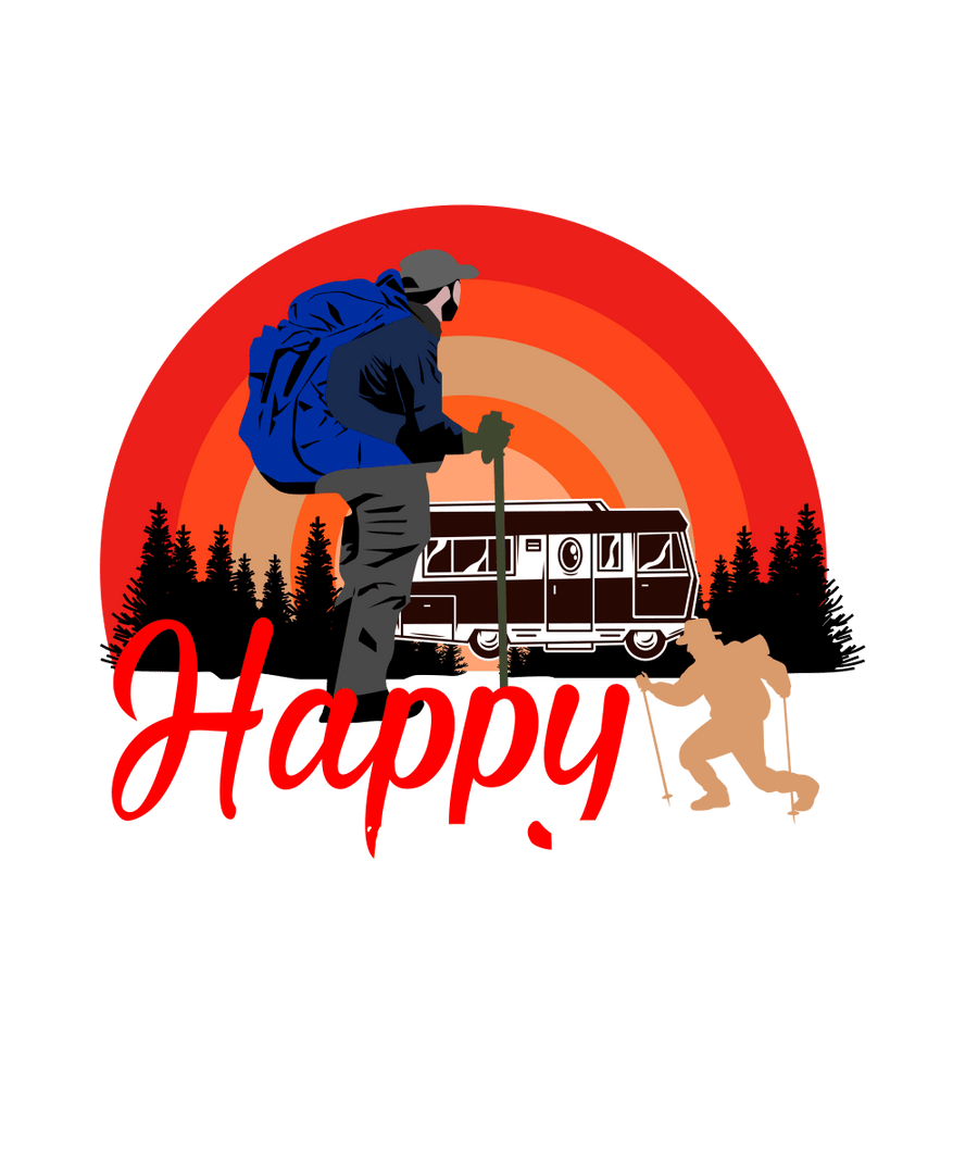 Happy Camping Ready To Press DTF Transfer - Buy Bulk DTF