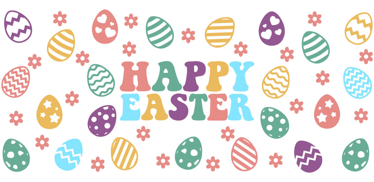 Happy Easter eggs - UV DTF Libbey Glass Wrap - Buy Bulk DTF