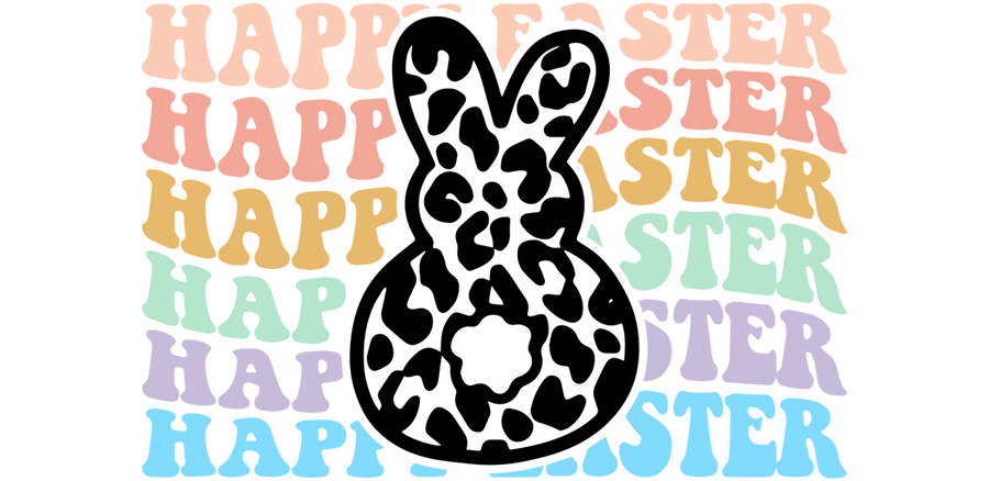 Happy Easter - UV DTF Libbey Glass Wrap - Buy Bulk DTF