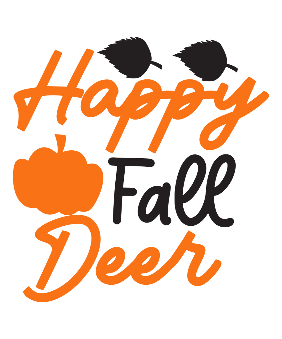 Happy Fall Deer - 01 Ready To Press DTF Transfer - Buy Bulk DTF