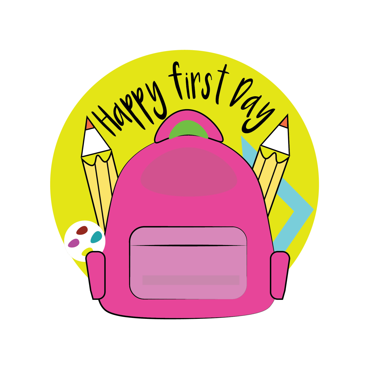 Happy First Day 2 - Ready To Press DTF Transfers - Buy Bulk DTF