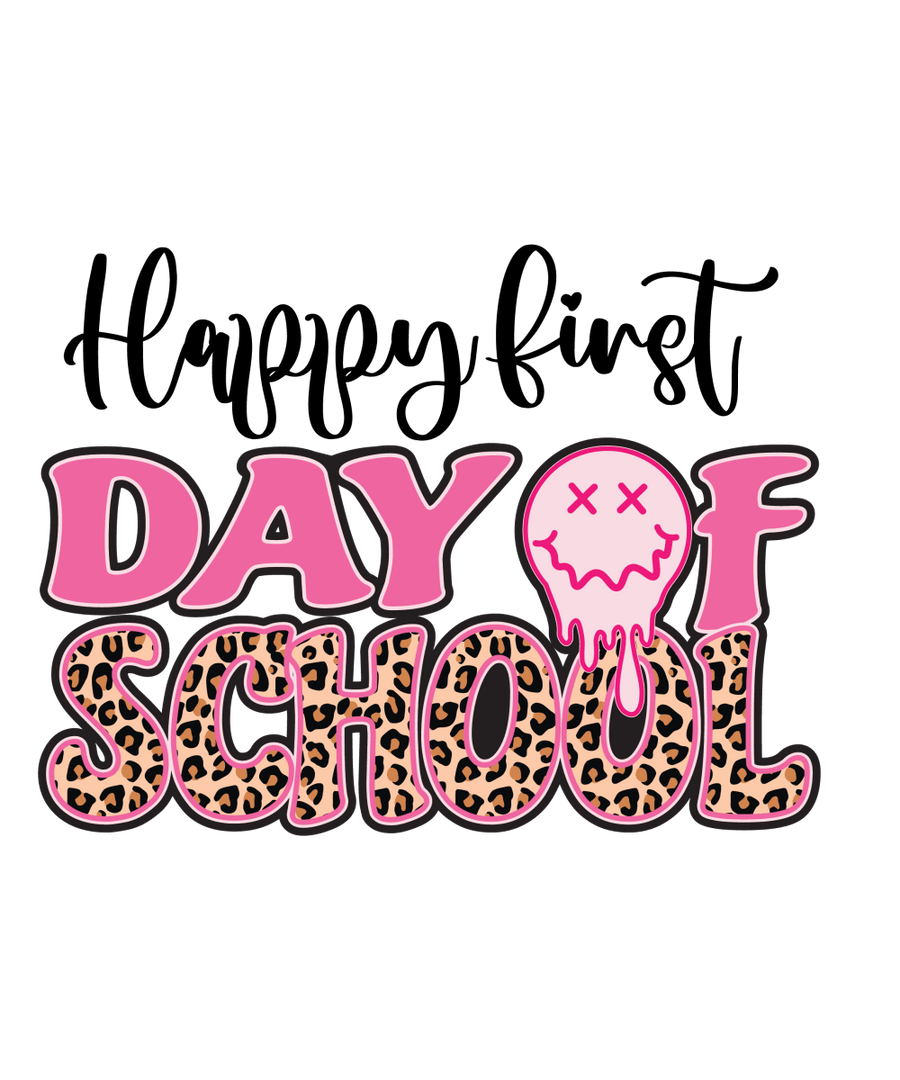 Happy First Day Of School 1 - Ready To Press DTF Transfers - Buy Bulk DTF
