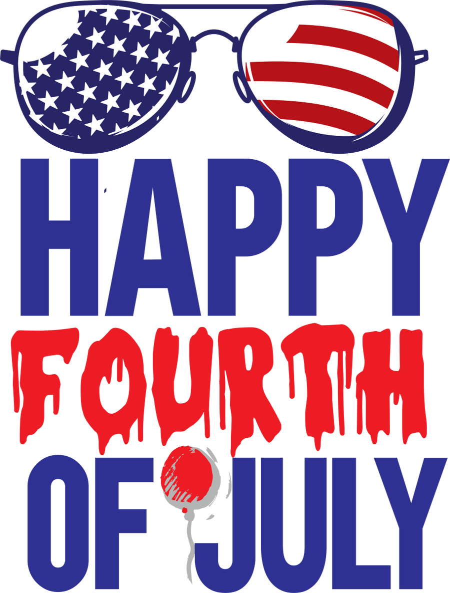 Happy Fourth Of July - 1127 Ready to Press DTF Transfer - Buy Bulk DTF