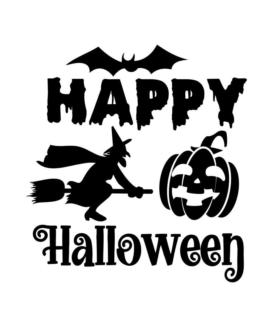 Happy Halloween - 02 Ready To Press DTF Transfer - Buy Bulk DTF