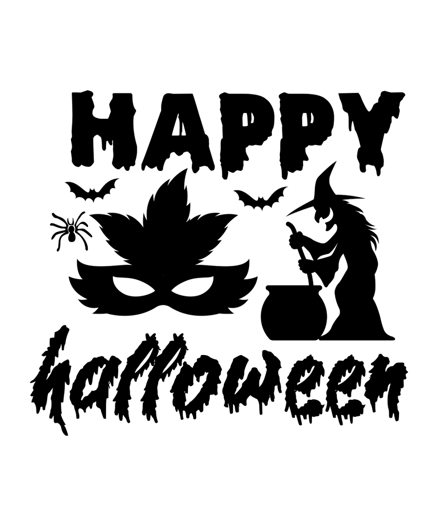 Happy Halloween 1 - 01 Ready To Press DTF Transfer - Buy Bulk DTF