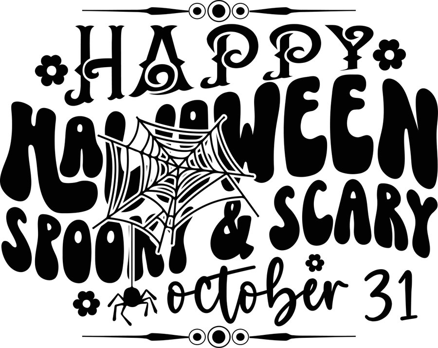 Happy Halloween Spooky and Scary Ready To Press DTF Transfer - Buy Bulk DTF