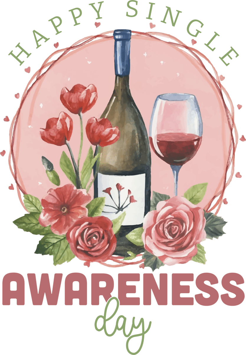 Happy Single Awareness Day Ready To Press DTF Transfer - Buy Bulk DTF